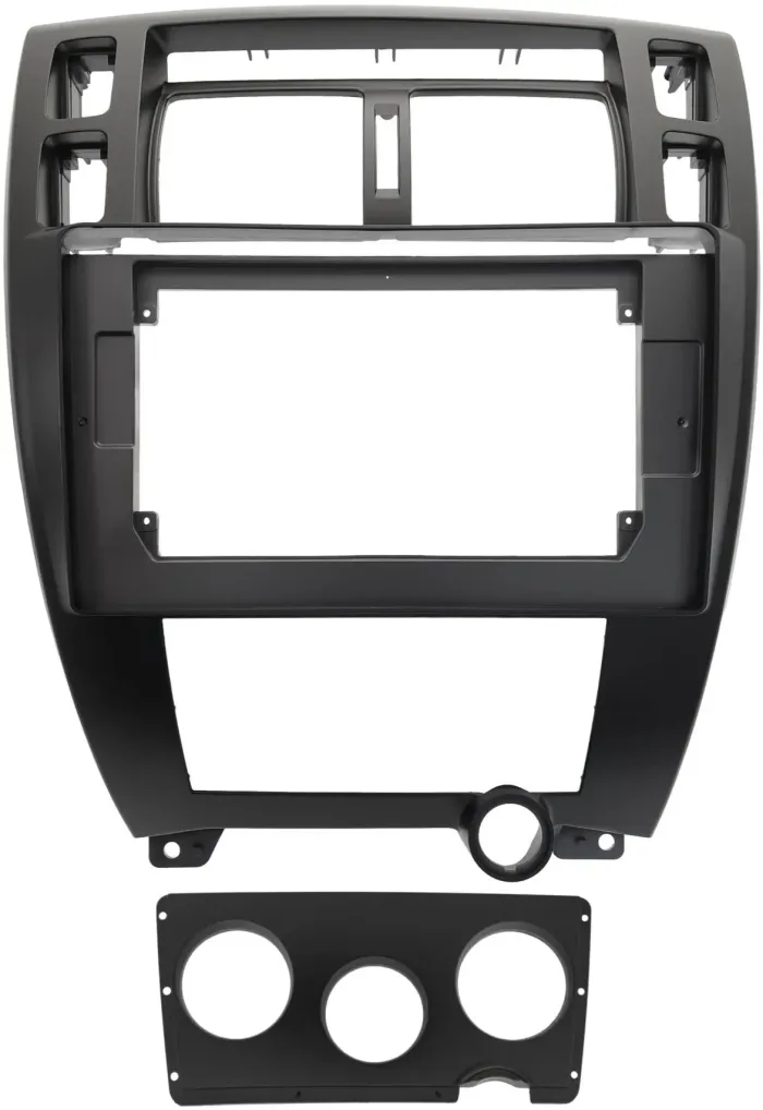 Магнитола для Hyundai Tucson 1 2004-2009 (рамка черная) - Teyes CC3-2K-360 монитор 13" 2K QLED на Android 10, Быстрая, CarPlay, 4G SIM-слот, 4 камеры в комплекте