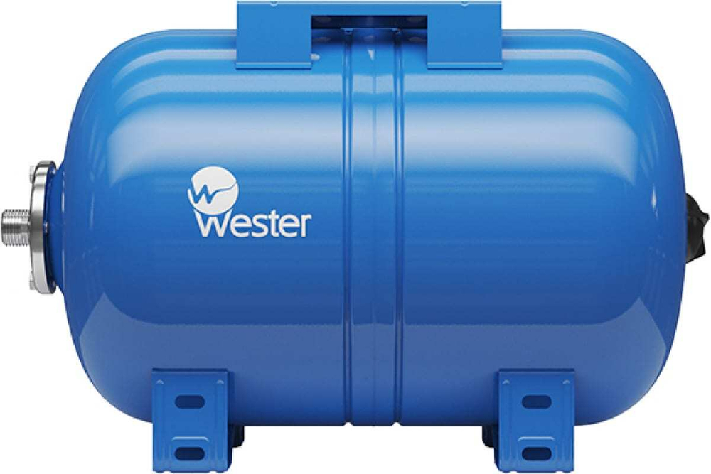 Гидроаккумулятор горизонт WESTER 24 л синий 7330