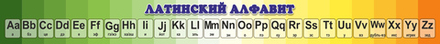 Стенд "Латинский алфавит"