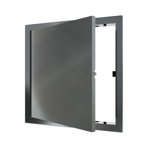 Люк ревизионный пластиковый нажимной  224*224 с  фланцем 200*200  L2020N Gray EVECS