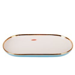 Блюдо сервировочное "Royal line.Blue" 30*16,3*3см. (min4) (транспортная упаковка)