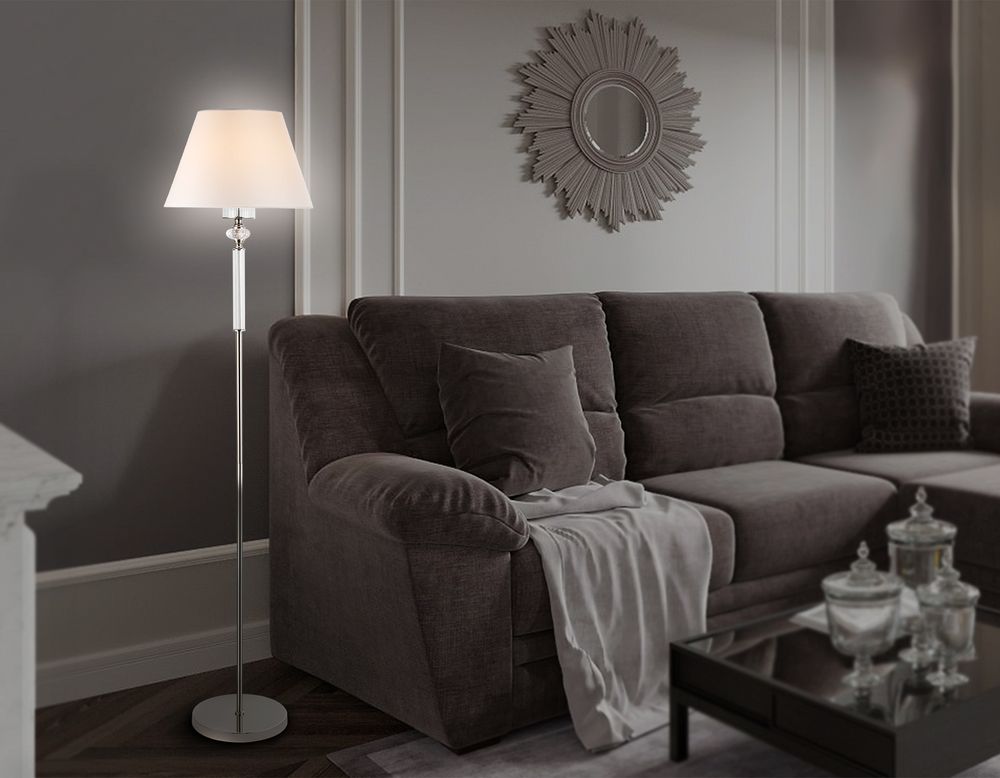 Ambrella Напольный светильник с абажуром и хрусталем Classic LH71008