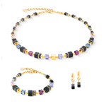 Серьги Coeur de Lion Black-Purple 3043/21-1308