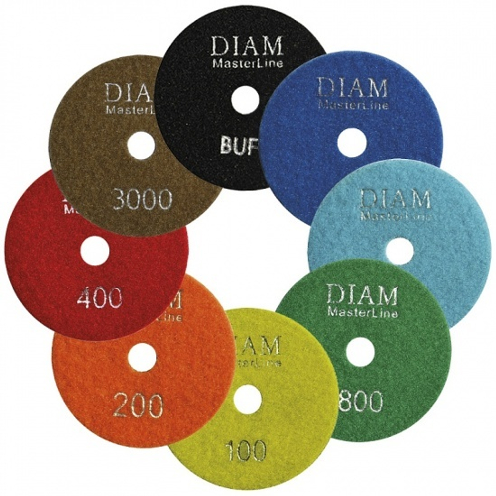 Алмазный гибкий шлифовальный круг DIAM MasterLine Wet 100*2,5 №100 000575