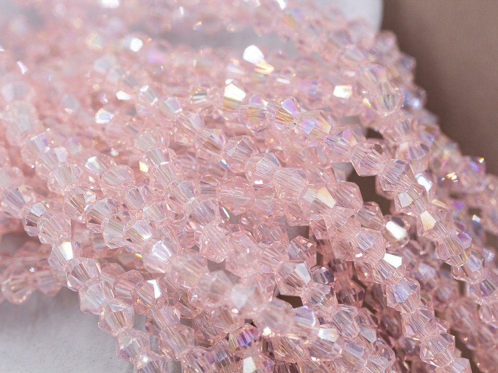 Нить бусин для украшений 4,5мм (ювелирное стекло)