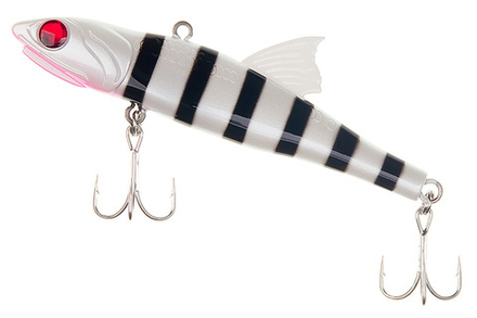Воблер LITTLE JACK Forma Adict 78mm, цвет #Zebra milk black