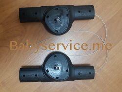 Шарнир складывания рамы труба 42/22 мм левый