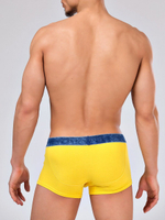 Мужские трусы-боксеры с резинкой джинсового цвета (Размер: XXL) (Цвет: голубой)