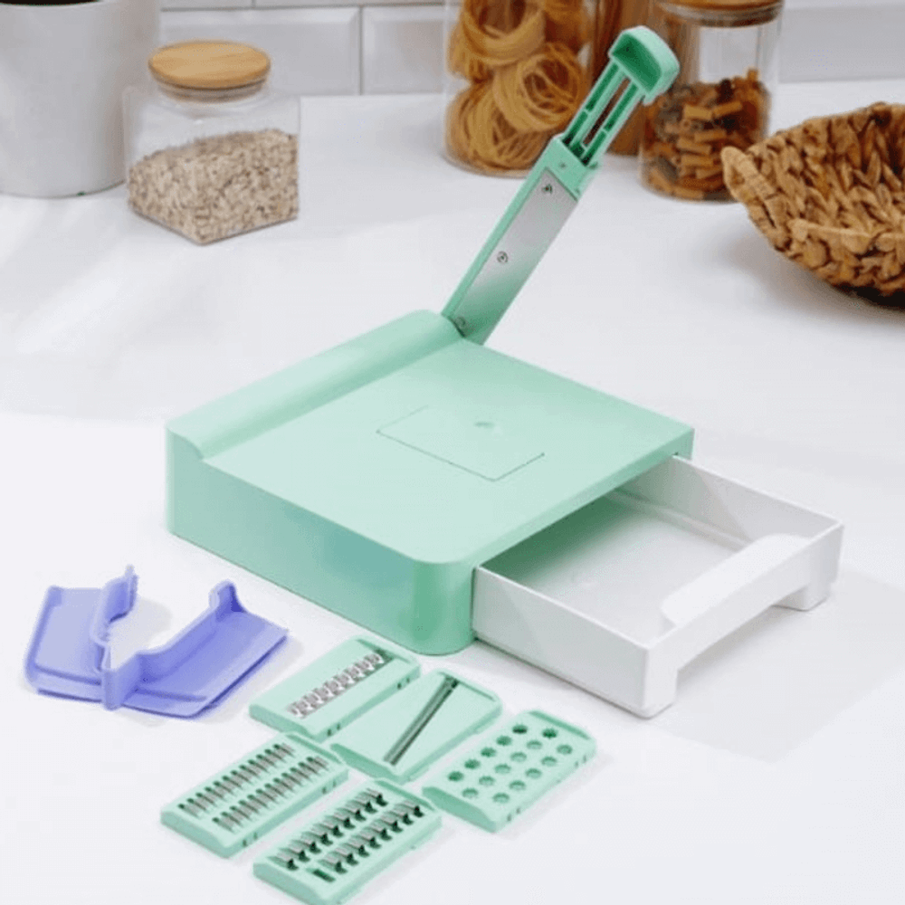 Овощерезка ручная многофункциональная с контейнером 6 в 1