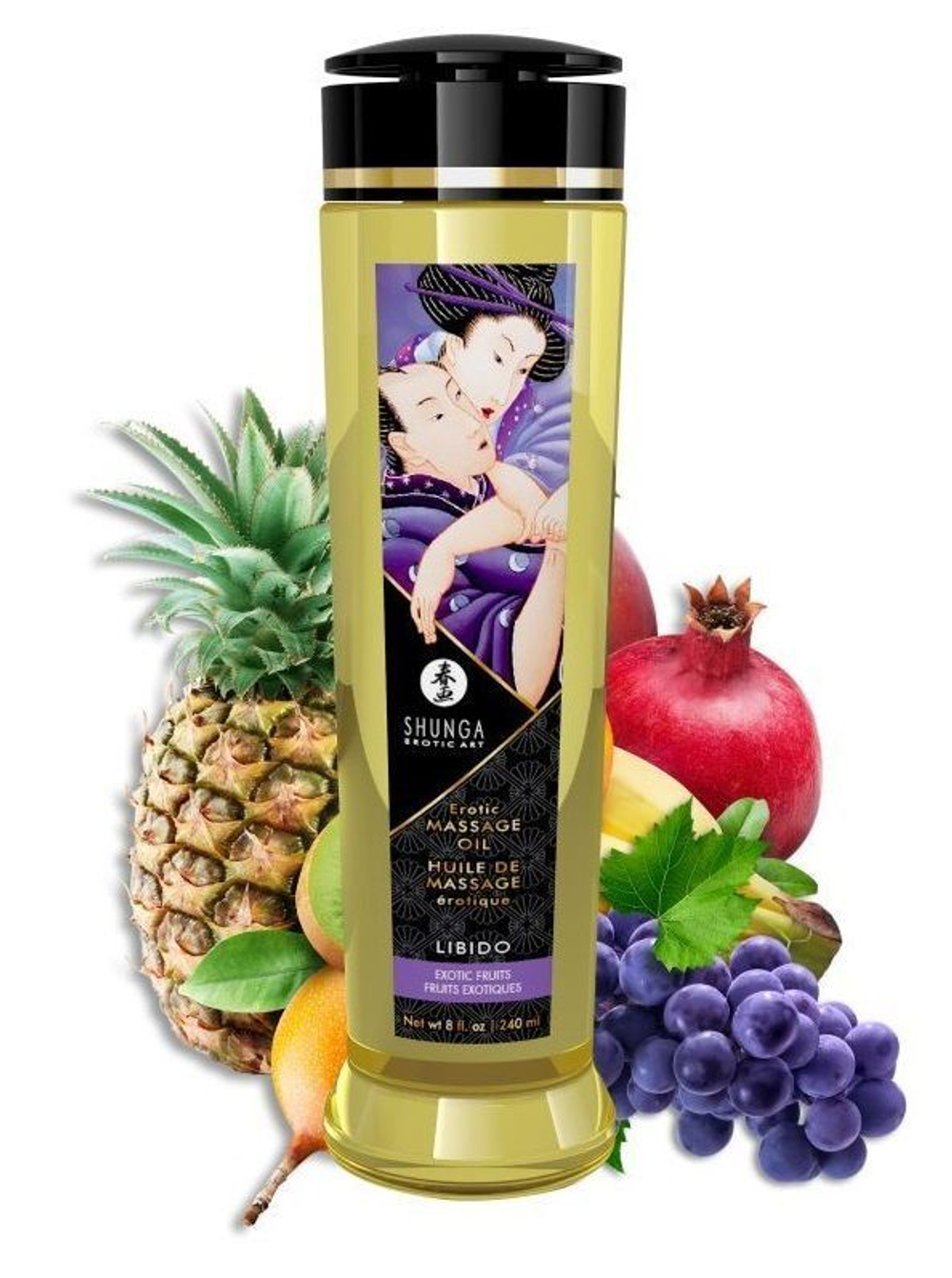 Массажное масло Libido Exotic Fruits с ароматом экзотических фруктов