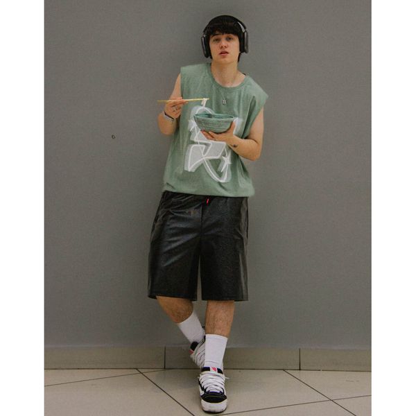 Безрукавка "S" зеленая - фото 3