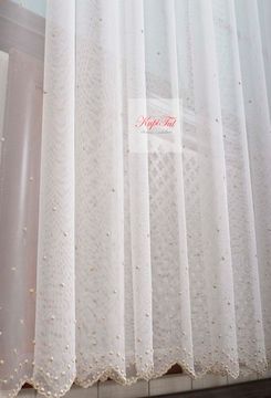 Тюль Pollet горошки французская сетка (золото)