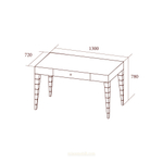 ЛОРЕНЦО Стол письменный бестумбовый (без стекла)