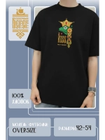 Футболка с вышивкой черная Kiss me Лягушка