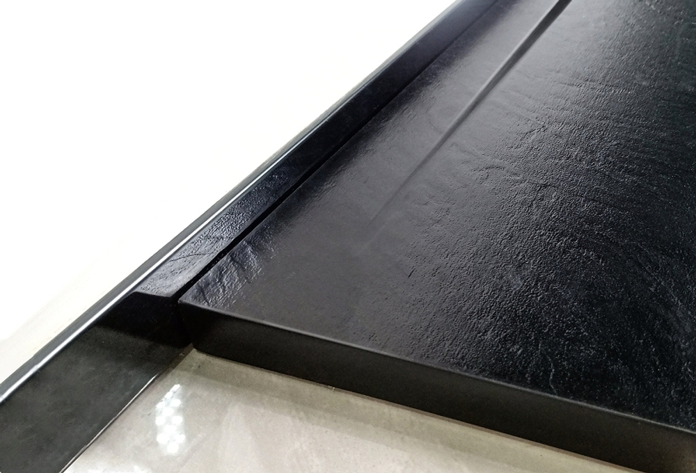 Душевой поддон из искусственного камня WeltWasser WW TRS 10080 STONE-BL 100x80 10000004380 Черный