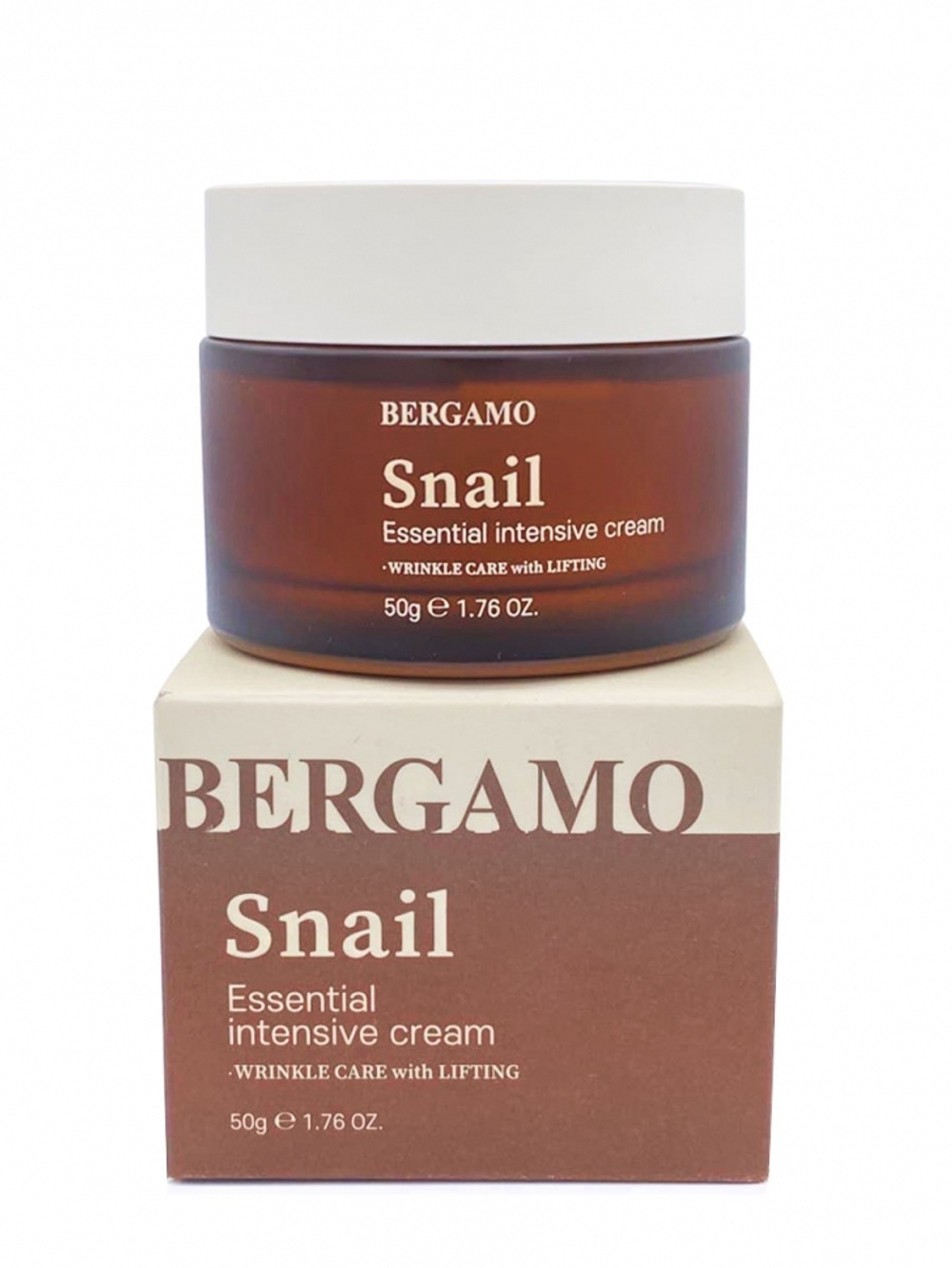 [Bergamo] Snail Essential Intensive Cream - Крем для лица с экстрактом муцина улитки, 50 г
