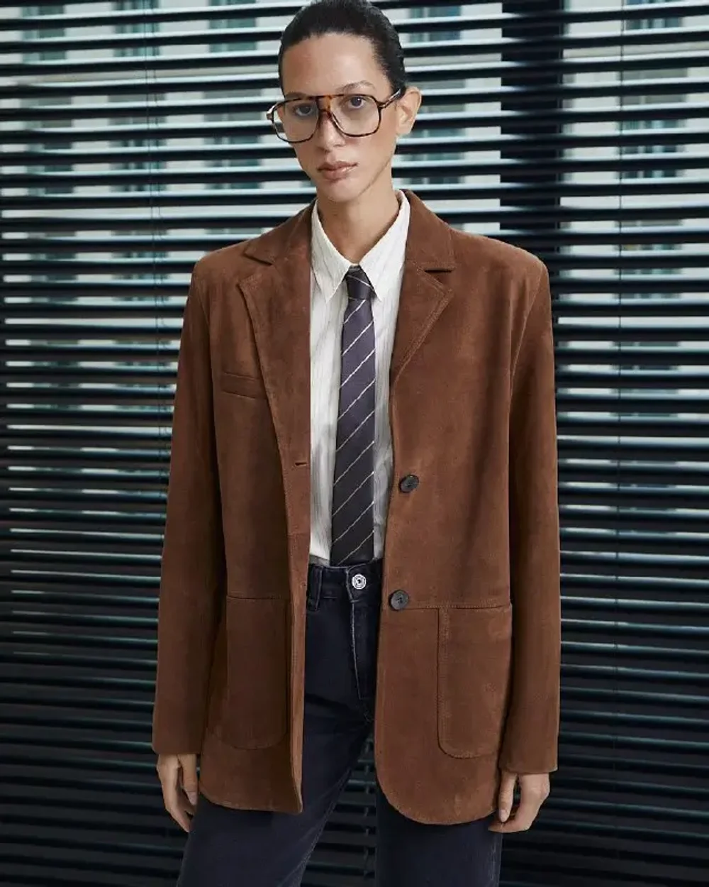 Жакет ЗАМША, Горчичный