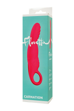 Розовый вибратор для точки G с двигающейся головкой Carnation - 19 см. (Цвет: розовый)