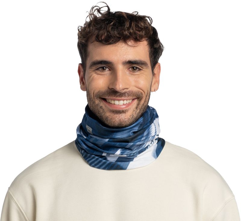Тонкая зимняя бандана-труба Buff Thermonet Swaco Blue Фото 3
