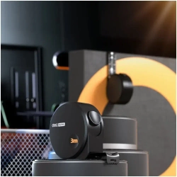 Рулетка "Home Series Black" Deli HT8316 3мх16мм (Эксклюзивный дизайн, корпус из софттач пластика, противоскользящая резиновая вставка, подарочная упаковка)