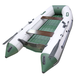 Лодка пвх orca (орка) 340нд (цвет: белый/зелёный)