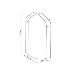 Угол наружный правый для плинтуса ПВХ Smartprofile Aqua белый 20х37 мм