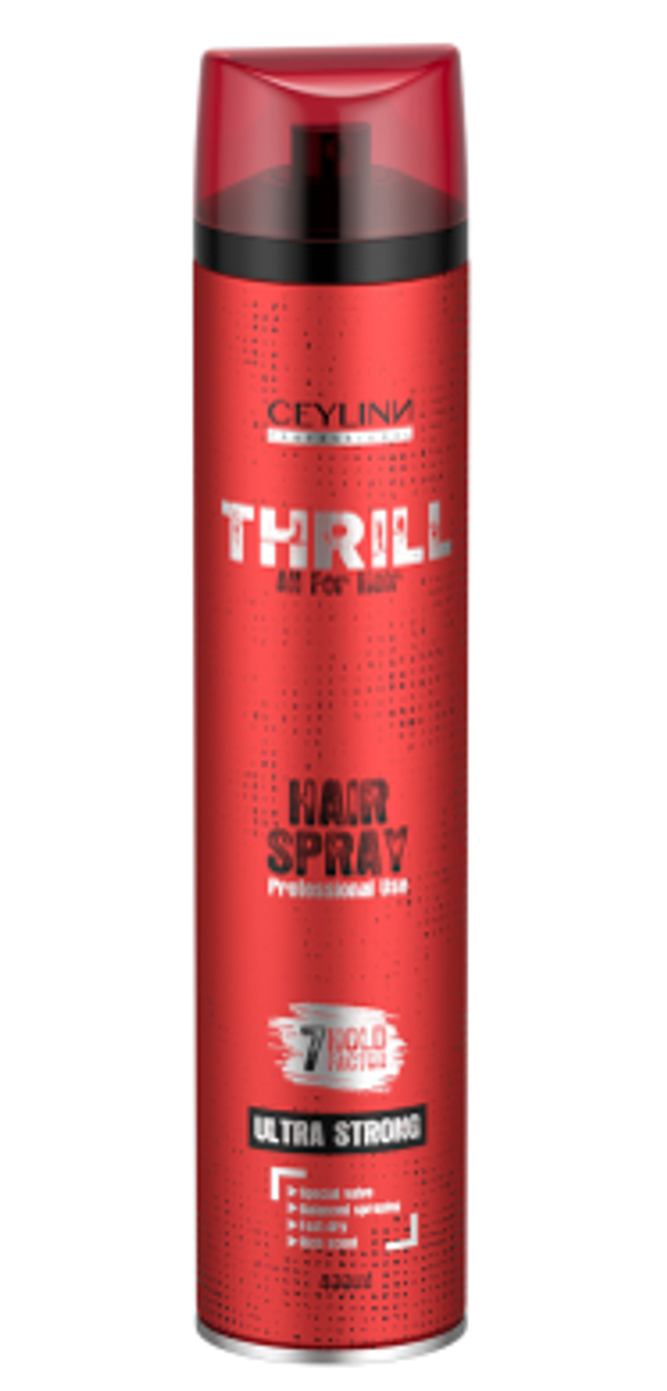 Лак для волос CEYLINN THRILL ULTRA STRONG, 400 мл