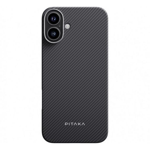 Чехол Pitaka Ultra-Slim Case для iPhone 16 (KI1601A) Black/Grey (Twill)