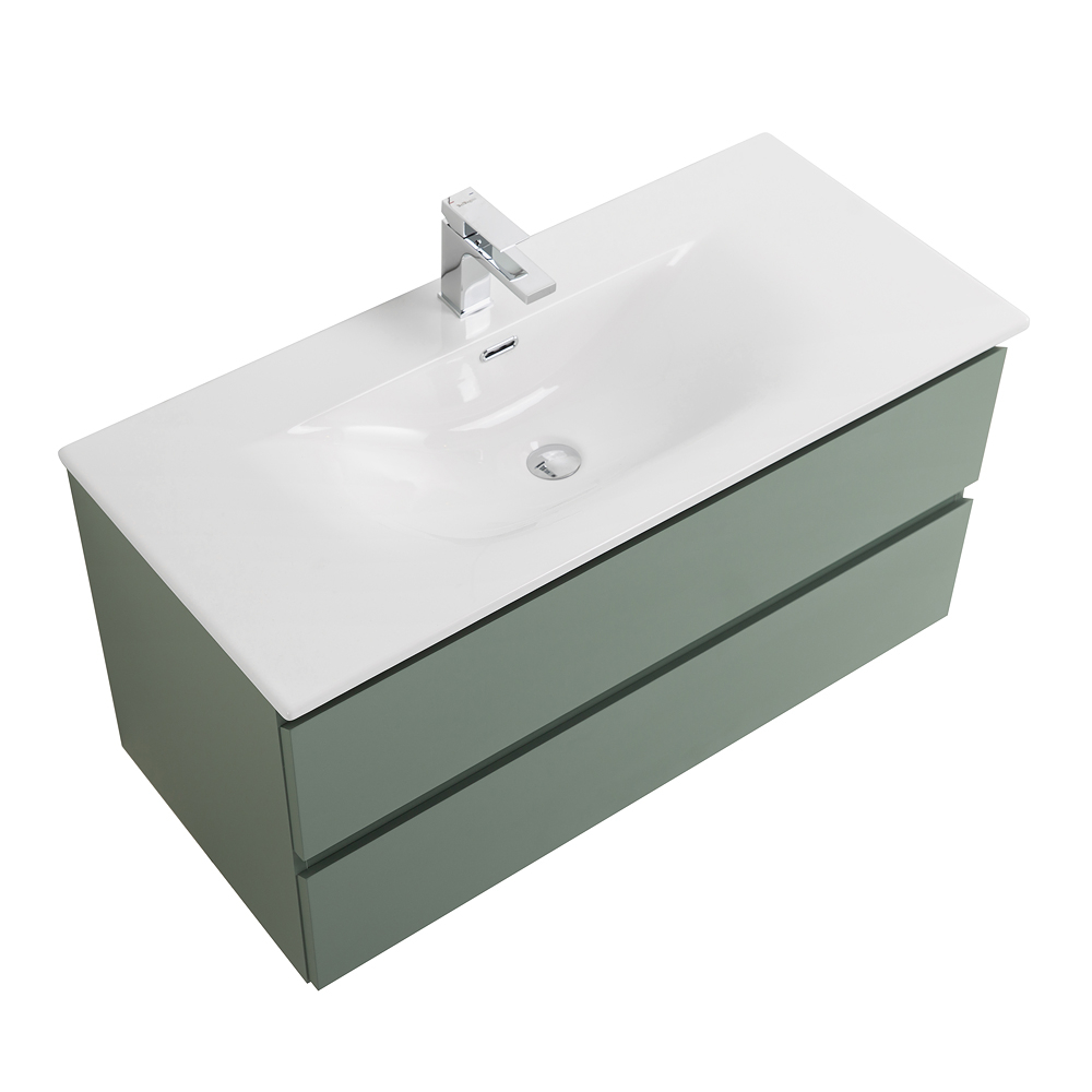 Тумба с раковиной подвесная BelBagno KRAFT-1000-2C-SO-VO Еловый матовый, раковина белая BB-8099-100