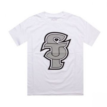 Футболка Sneaktip Script Lock Up белая