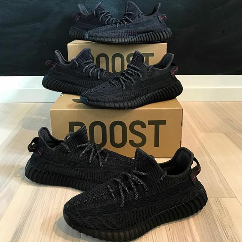 Yeezy v2 triple black reflective store