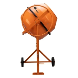 Бетономешалка строительная СИБРТЕХ БСЕ-140П, 140 л объем бака и 500 Вт мощность, полиамидный венец из 5 частей и термозащита, бетоносмеситель 95507