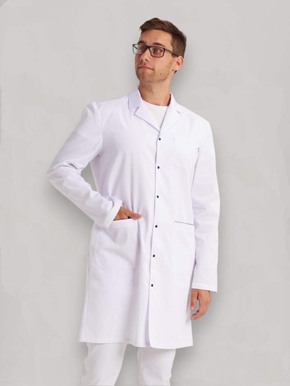 Халат медицинский мужской | Х-207 акб клеон проф