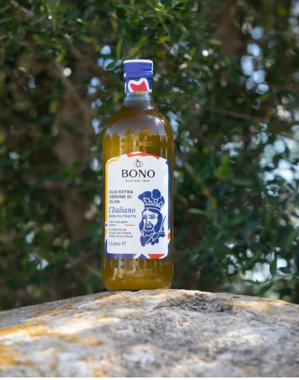 Оливковое масло нефильтрованное BONO 1л, Италия, Сицилия
