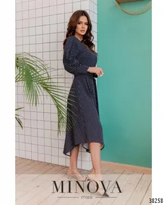 Платье 3137-темно-синий Minova