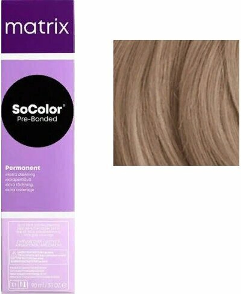 Matrix Краска для волос без аммиака  SoColor Pre-Bonded 508N Светлый блондин 90 мл.