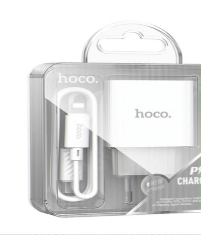 Зарядное устройство HOCO C76A Pro PD30W Type-C + кабель Type-C-Lightning White