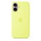 Чехол Apple Silicone Case для iPhone 17 с MagSafe (MGEV4) Neon Yellow