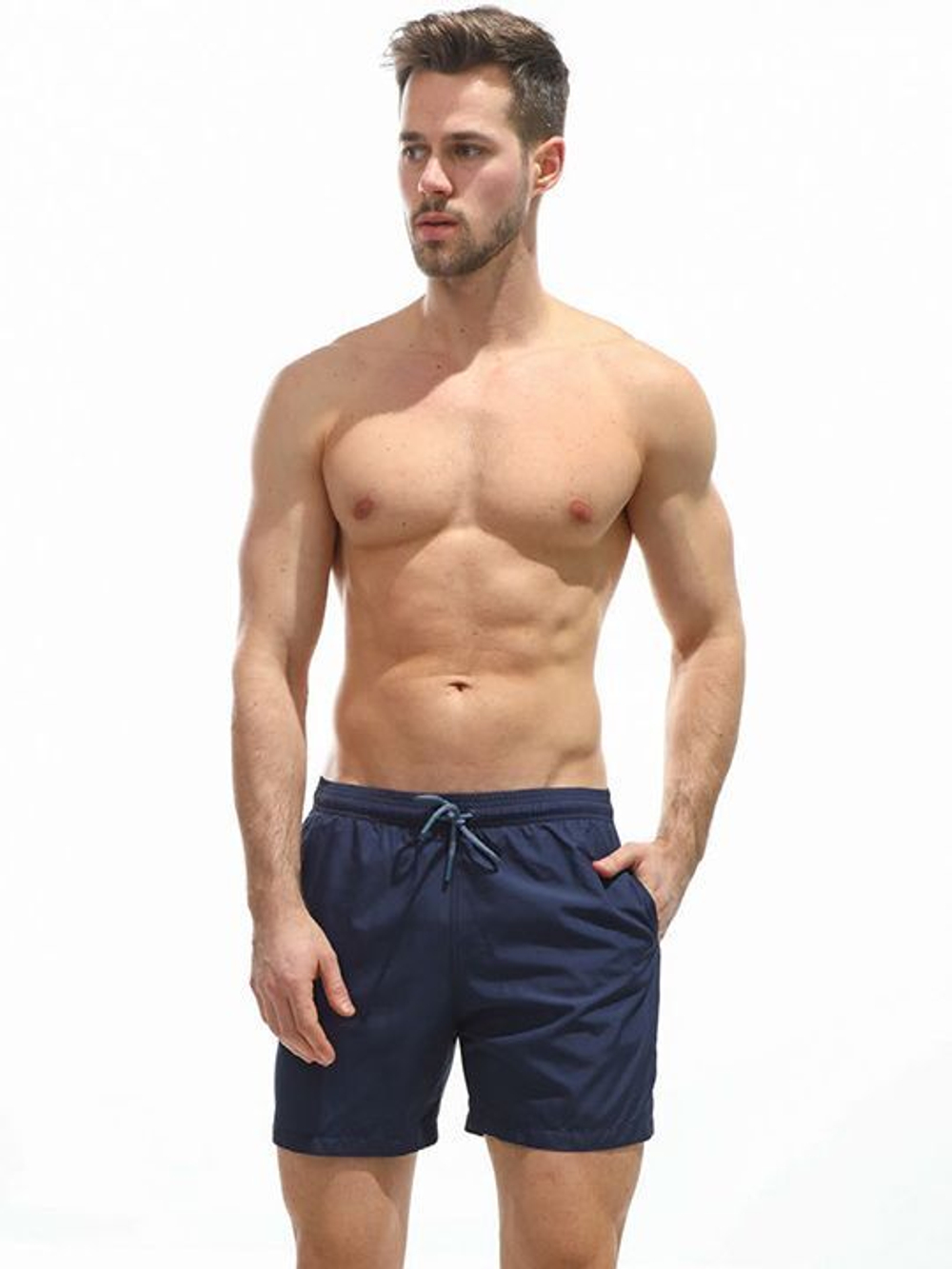 Мужские пляжные шорты из быстросохнущей ткани (Размер: XXL) (Цвет: зеленый)