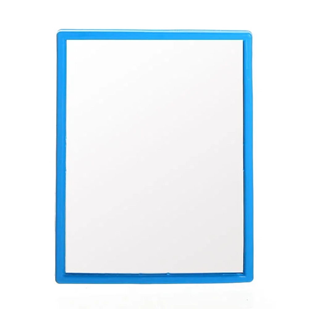 Зеркало настольное в пластиковой оправе «Классика» прямоугольник, подвесное 9,5*7см (Стикер на минивложение)