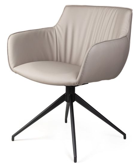 Полукресло крутящееся Sofia, экокожа soft-touch, серый