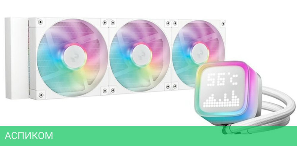 Система жидкостного охлаждения для процессора DeepCool LP360 WH (R-LP360-WHMSMC-G-1)