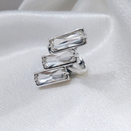 "Нексия" кольцо в серебряном покрытии из коллекции "Форсаж" от Jenavi