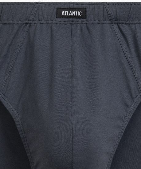 Мужские трусы (2шт) слипы классика Atlantic 2RMP-006, хлопок, светло-зеленый + графитовый