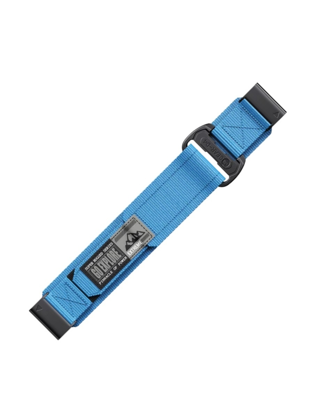 Нейлоновый ремешок 26 мм для Garmin (циферблат 51мм) QuickFit на липучке (Голубой)