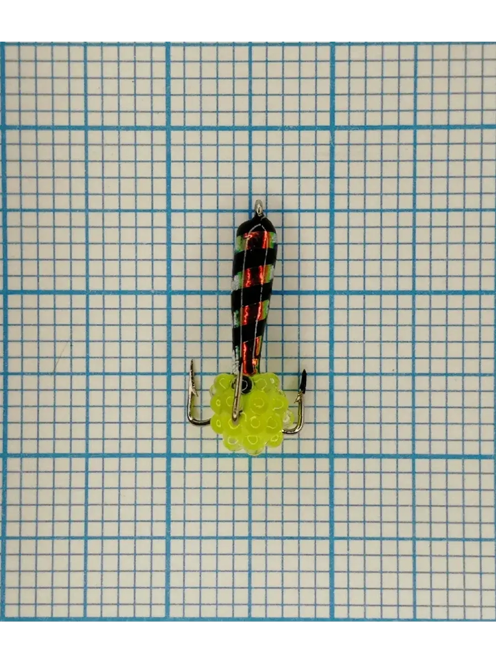 Мормышка вольфрамовая "Черт с петлей-длинный"