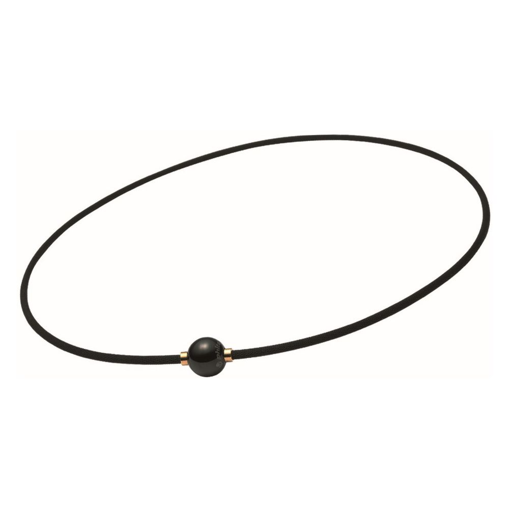 Ожерелье PHITEN RAKUWA NECKLACE METAX MIRROR BALL черно-золотой