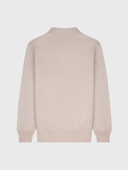 Свитшот на молнии C.P. Company Logo Diagonal Raised Fleece Half Zip Pistachio Shell - Beige