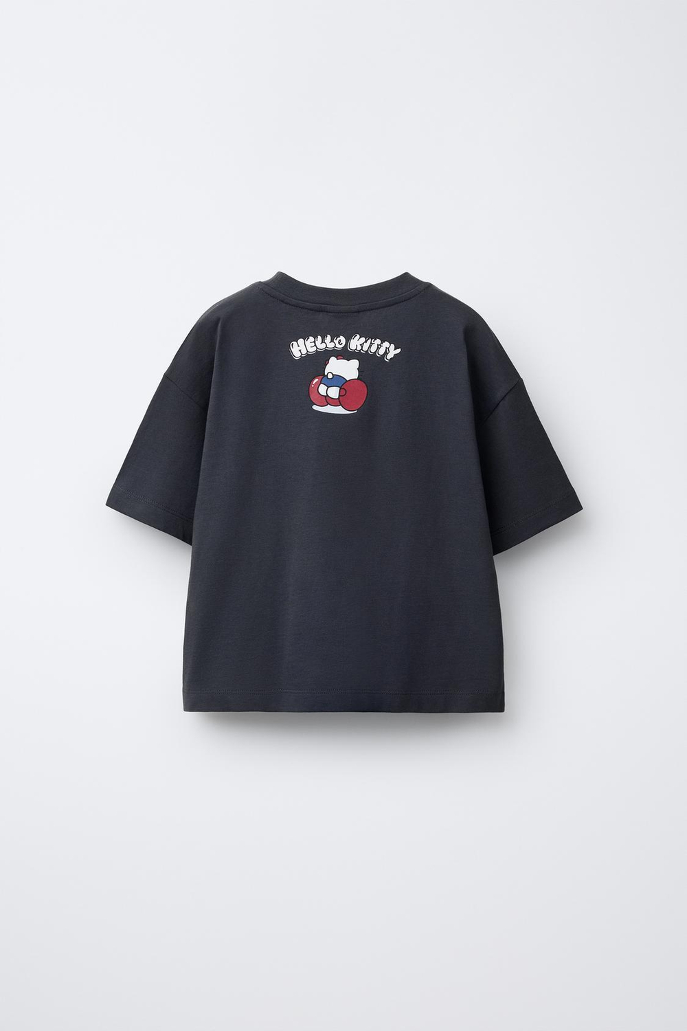 ZARA ФУТБОЛКА HELLO KITTY © SANRIO, АНТРАЦИТОВО-СЕРЫЙ
