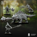 Grand Alliance Order Seraphon Salamander Hunting Pack 1 шт. миниатюра для dnd, днд, pathfinder, фентези, Настольная игра, НРИ, Варгейм, РПГ